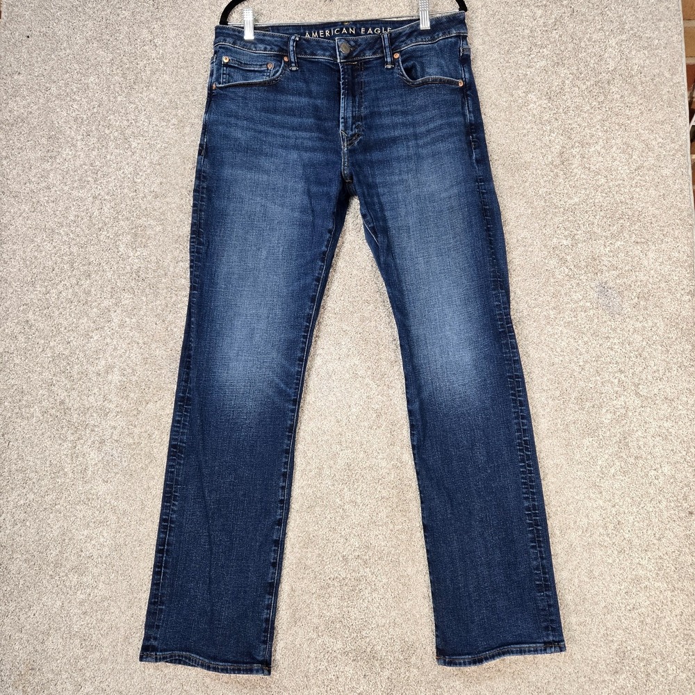 American Eagle Original Boot Jeans Mens 34x34 (fits 34x32) airflex+ stretch